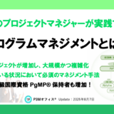 プログラムマネジメントとは